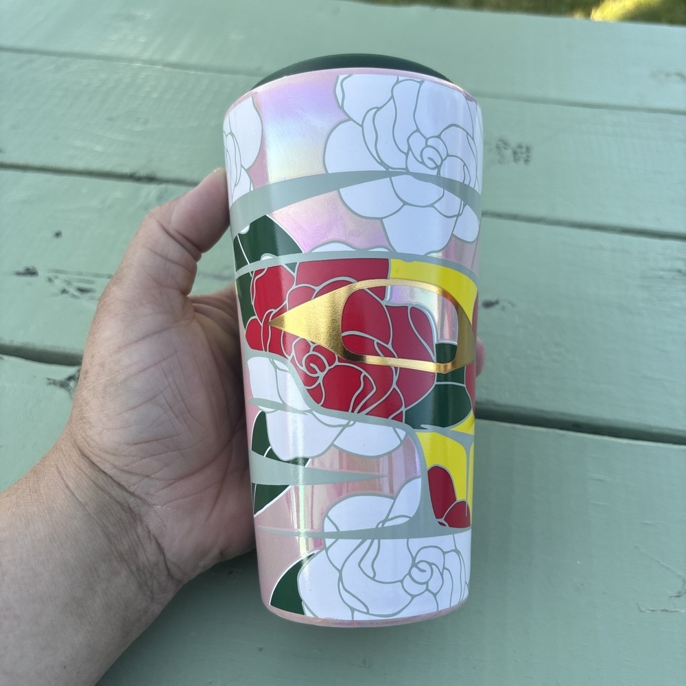 Alison Bremner Starbucks Mug 12 oz Ceramic Tumbler Iridescent Pink Las Vegas LE - Picture 3 of 5